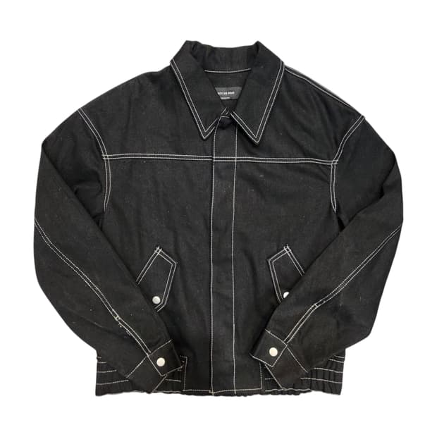86 ROAD 스티치 블랙 데님 자켓