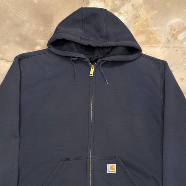 L 칼하트 써멀 레인디펜더 챠콜 후드 집업 