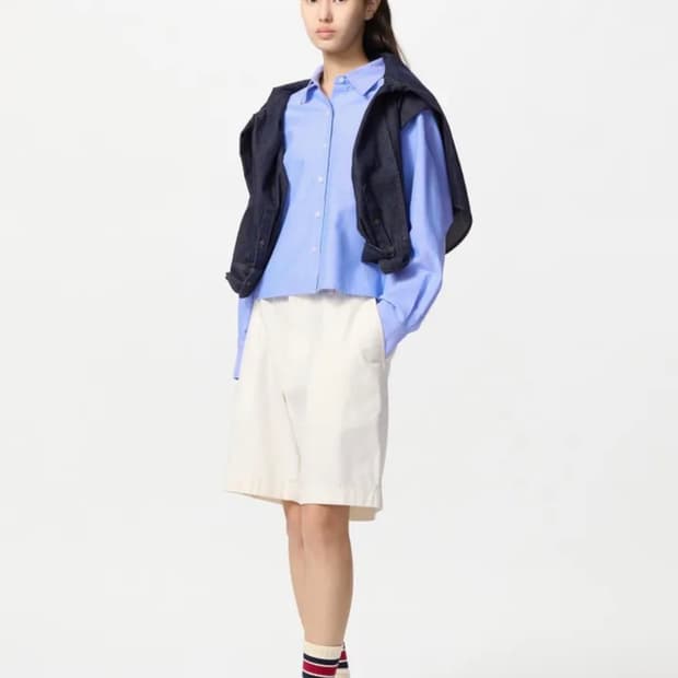 새상품 유니클로 x JW 앤더슨 치노 쇼트 반바지S 오프화이트