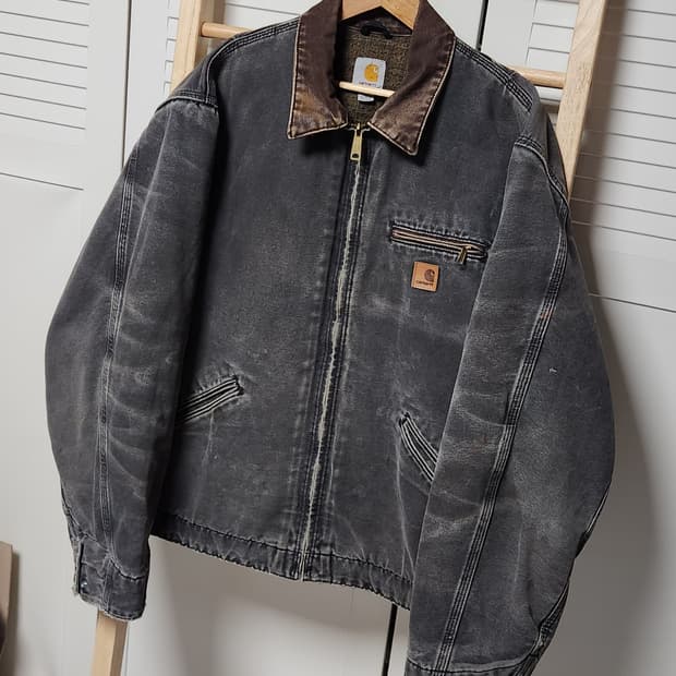 칼하트 J97 흑청 디트로이트 워크 자켓