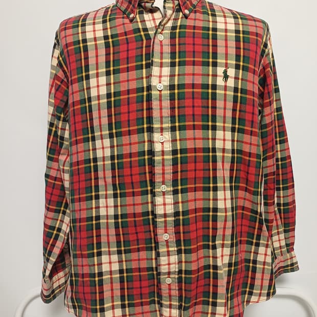 폴로 랄프 로렌 클래식 타탄체크 셔츠 (M사이즈 / 여성 루즈핏 추천)