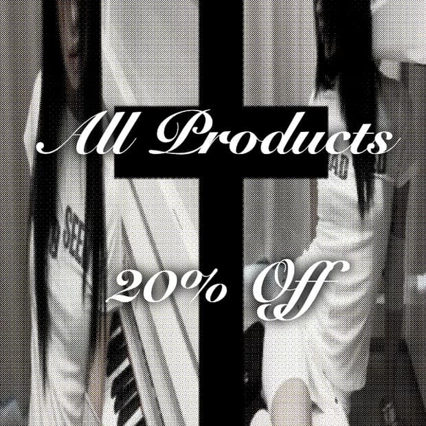 All products 20% off