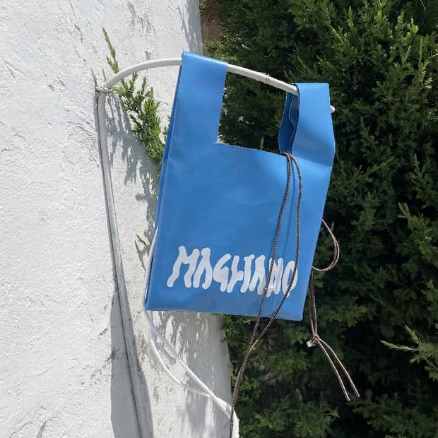magliano blue tote bag