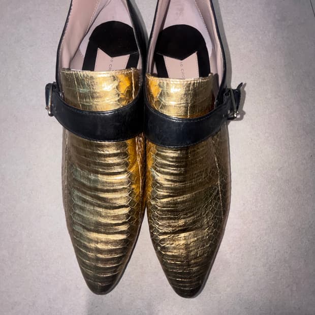 derek lam 금색 신발