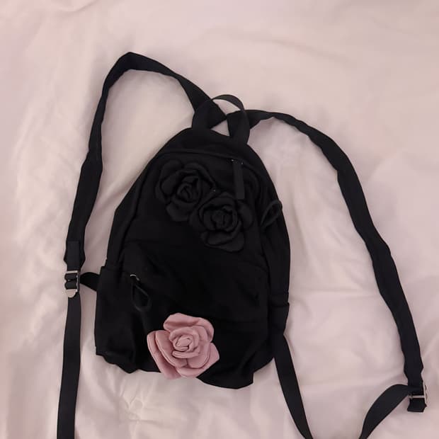 로니 플라워 미니 백팩 갸루 히메갸루 오네갸루 핀터깔