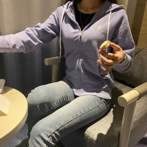 폴로랄프로렌 여성 후드집업 라벤더