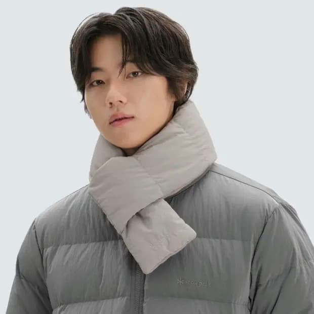 새상품 스노우피크 패딩 머플러 미개봉