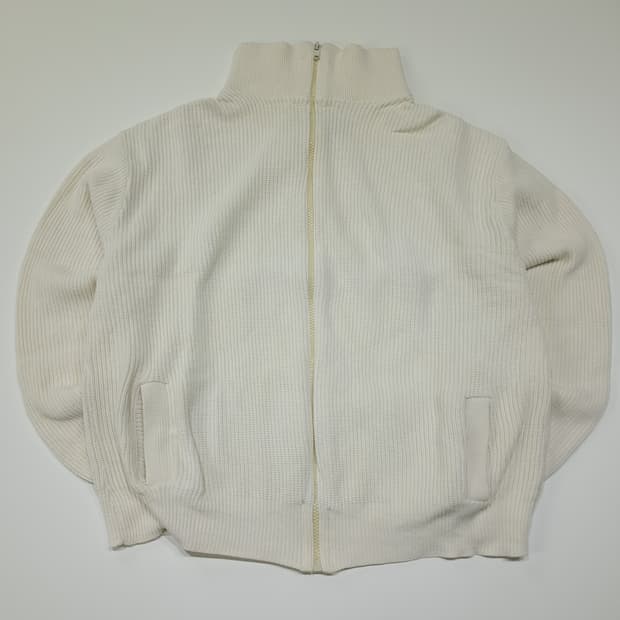 CL355 L 엘엘빈 80s 미국판 아이보리 집업 니트 스웨터