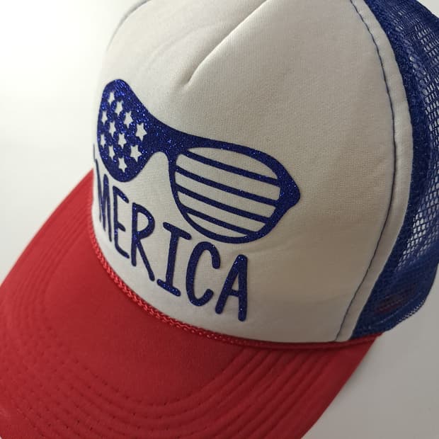 CA257 오토컬렉션 00s MERICA 글리터 로프 메쉬 트러커캡 모