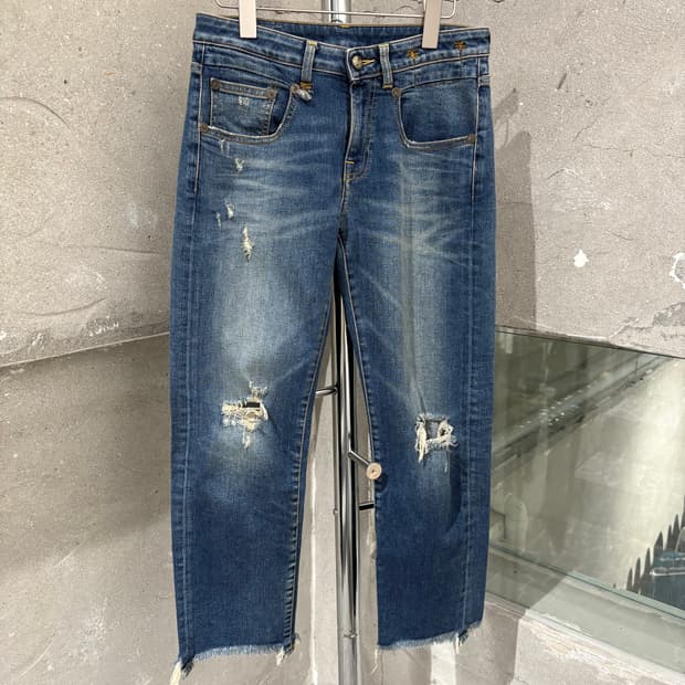 R13 데미지 데님팬츠