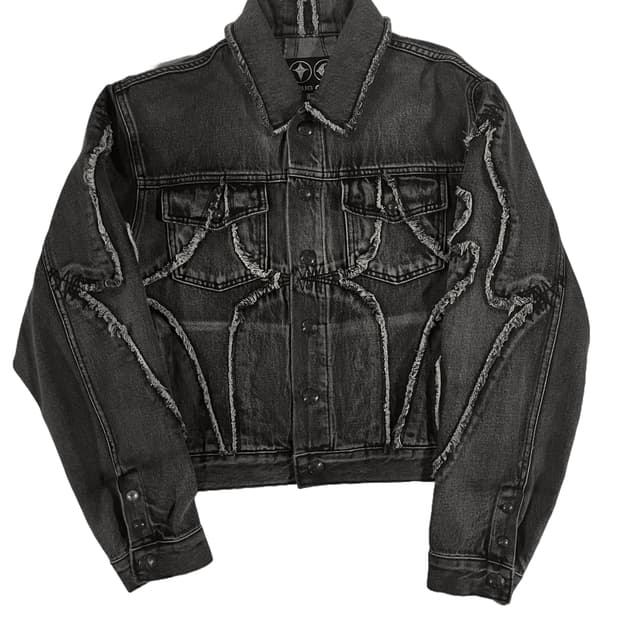 [M] 떠그클럽 트라이벌 데님 자켓 블랙