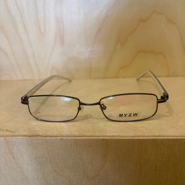 MYZW 건메탈 스퀘어 안경