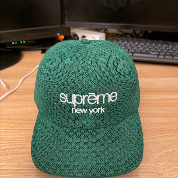 슈프림 클래식로고 메쉬캡 그린