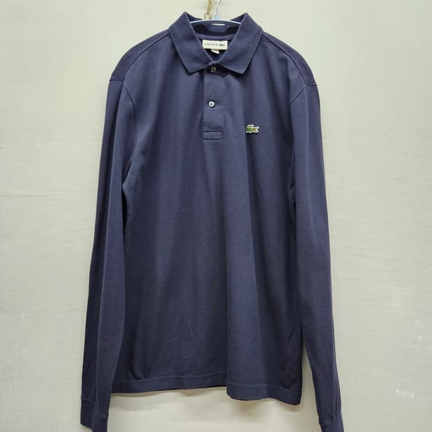 라코스테 로고 카라 긴팔티 M(M) 남여공용