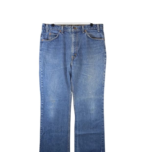 90s 빈티지 리바이스 517 오렌지탭 미판 부츠컷 데님팬츠 청바지