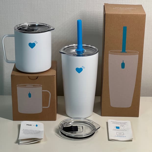 블루보틀 x 휴먼메이드 콜라보 커뮤터 컵 텀블러 머그컵 세트 판매 