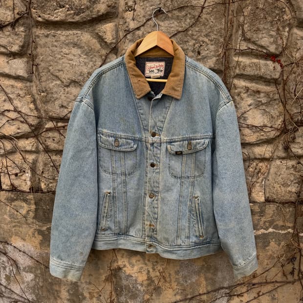 90s lee 빈티지 스톰라이더 블랭킷 안감 웨스턴 데님 자켓