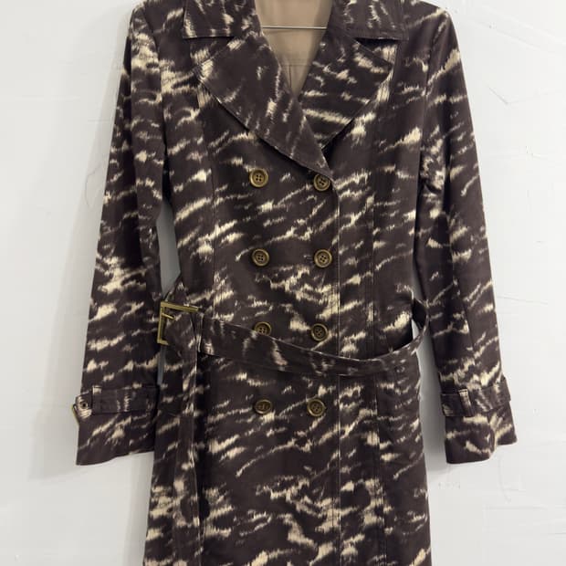 michael kors pattern belt jacket