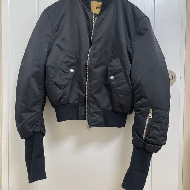 System  시스템 블랙 MA-1 항공점퍼 100사이즈