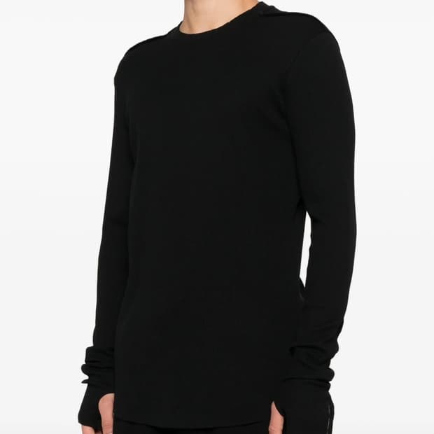 Thom Krom 리브드 크루넥 스웨터