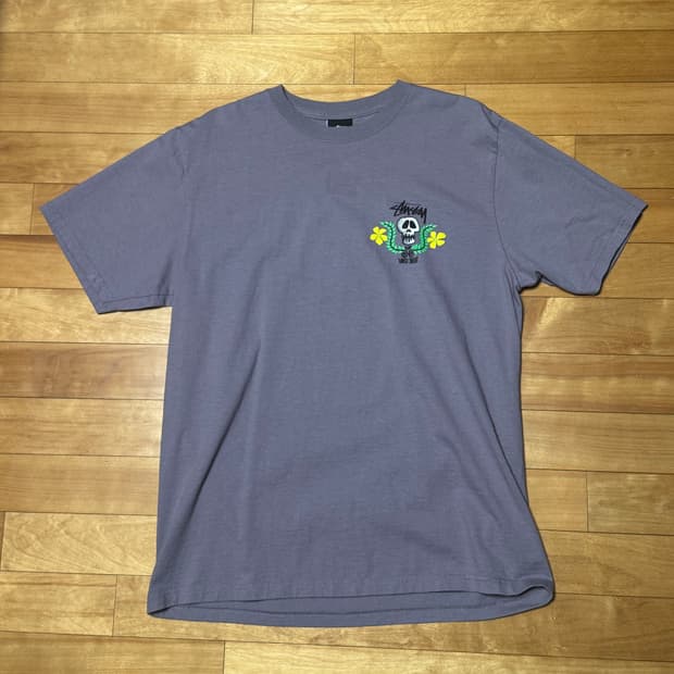 스투시 스컬 크레스트 티셔츠 모브