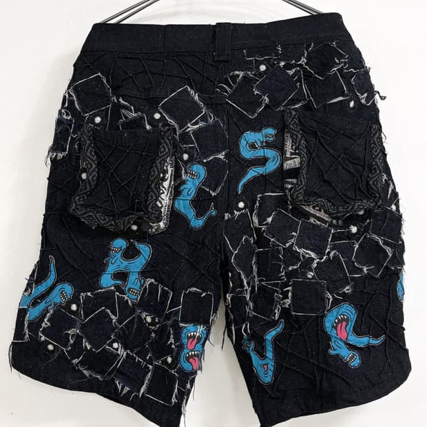 Patchwork Shorts 001