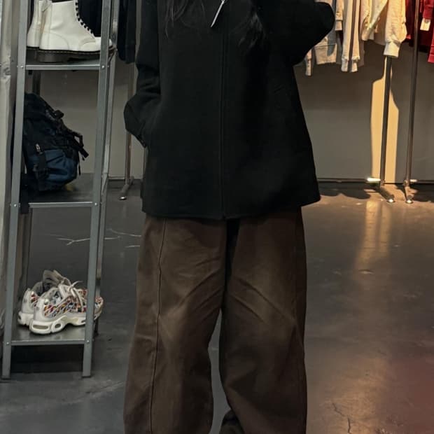 입생로랑 블랙 울 집업 자켓 A3210