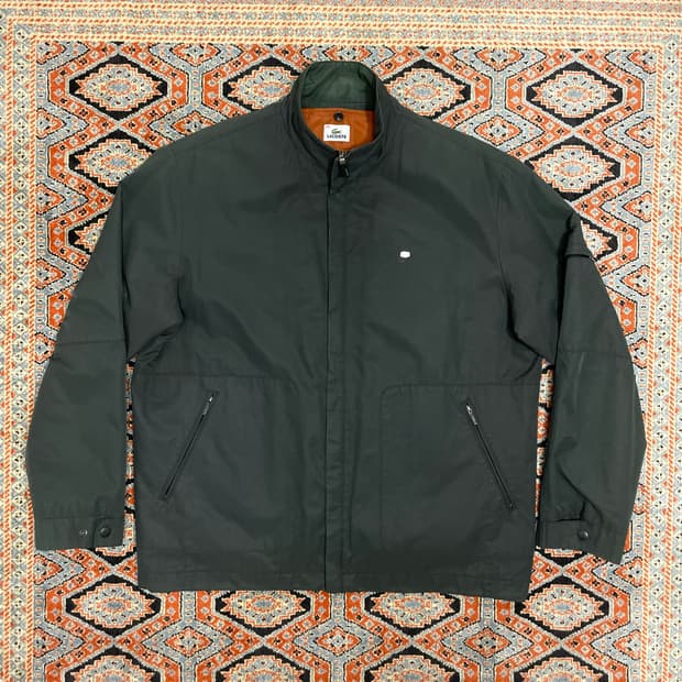 라코스테 다크그린 내피포함 봄버자켓 블루종 남성105