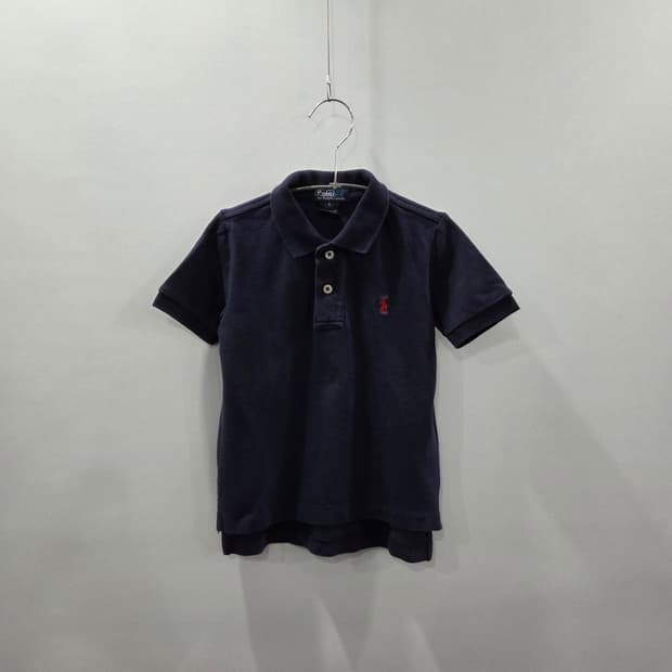 폴로랄프로렌 키즈 피케 카라 반팔티 네이비 4 