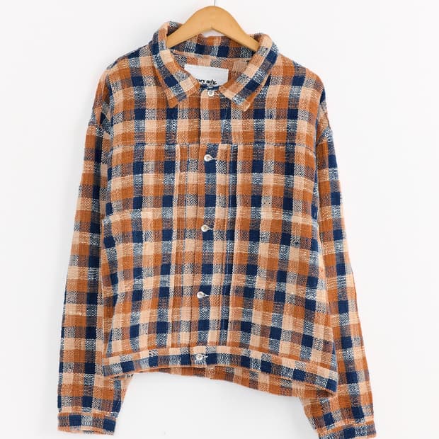 스토리 mfg 체크 선데이 자켓 L