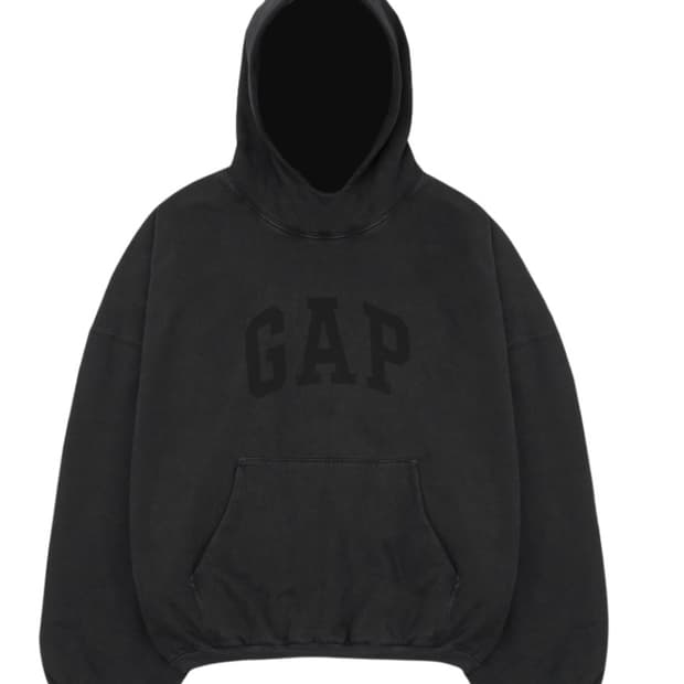 이지 갭 엔지니어드 바이 발렌시아가 도브 후드 워시드 블랙