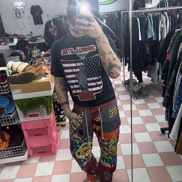 TTF✳️junya watanabe 16ss patchwork pants