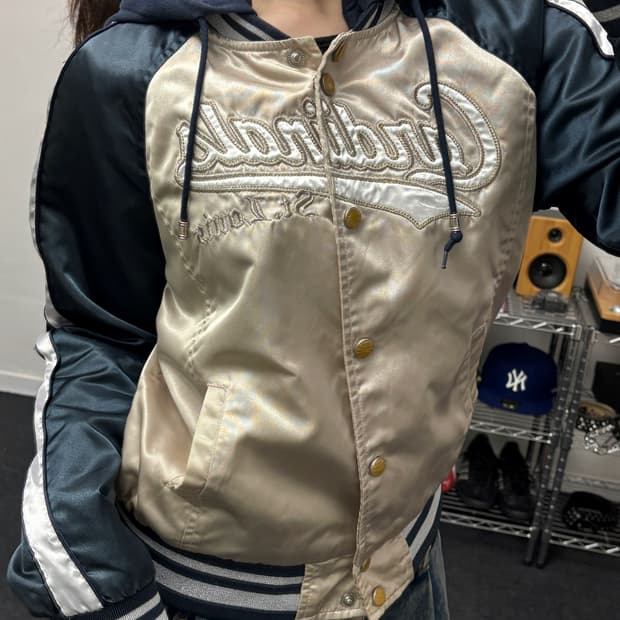 MLB 00s 카디널스 사틴 스타디움 자켓