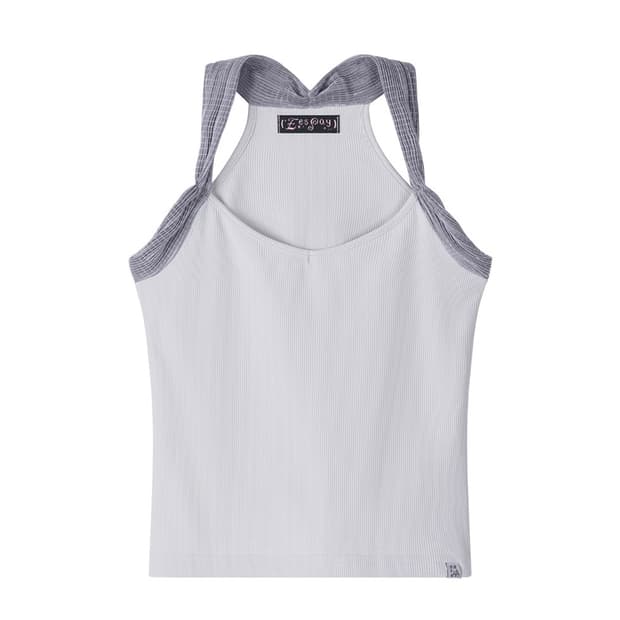 eessay CHU ~ SLEEVELESS TOP - LIGHT GRAY