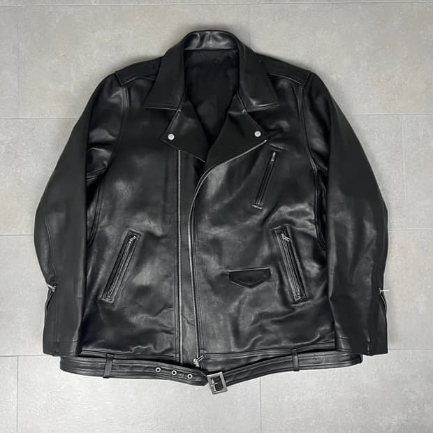 릭오웬스 점보 루크 스투지스 레더 자켓
