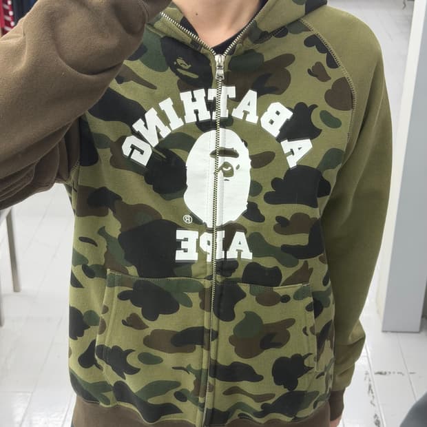 베이프 1st 카모 후드집업