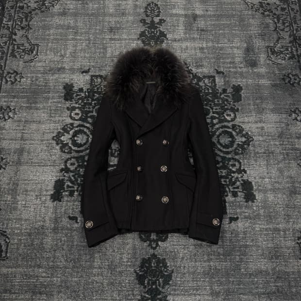 Gostar de fuga trimming fur double jacke