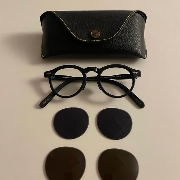 모스콧 밀첸 블랙 44사이즈 + 선글라스 렌즈 2종