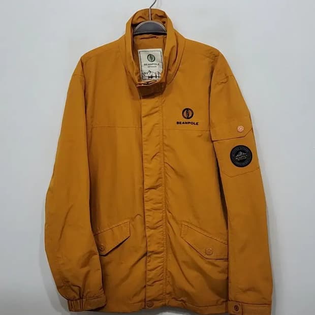(105) 빈폴 아웃도어 점퍼 겨자색 바람막이 자켓 