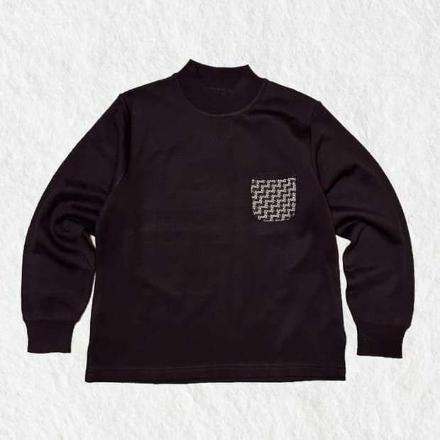 빈티지 포켓포인트 반폴라 니트