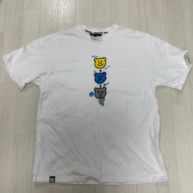 rdvz 알디브이제트 컬러베어 티셔츠