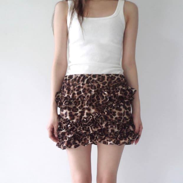 (새상품) 세틀포문 레오파드 스커트