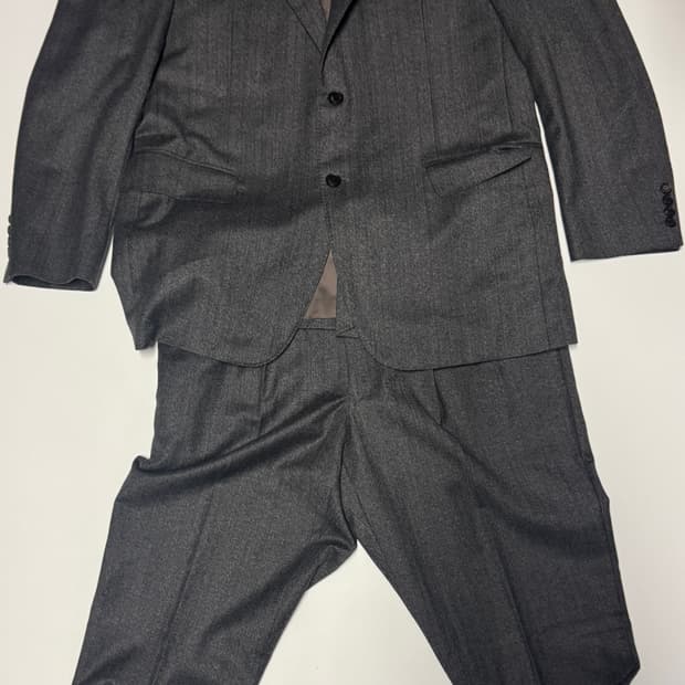 닥스 daks 스트라이프 울 정장 셋업 L 그레이