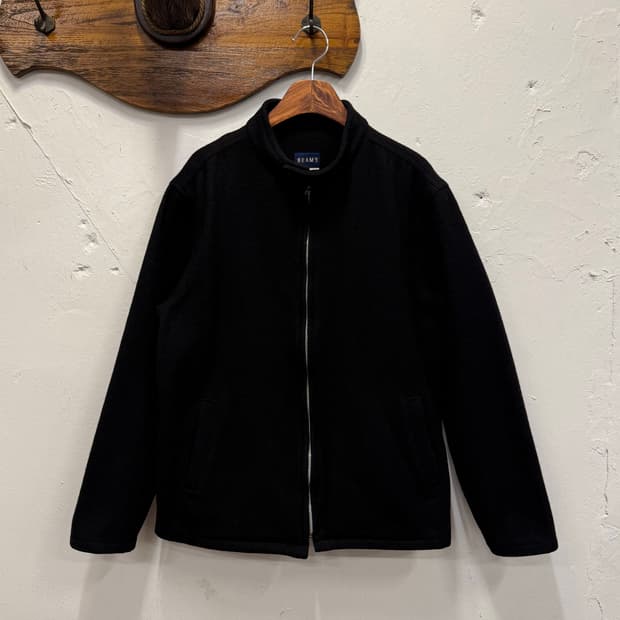 M) USA BEAMS Wool Zip-Up Jacket