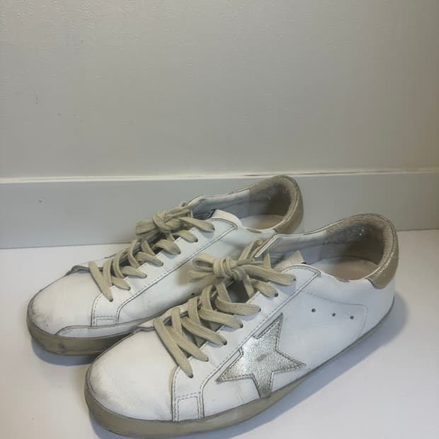 골든구스 슈퍼스타 화이트 골드탭 41 사이즈