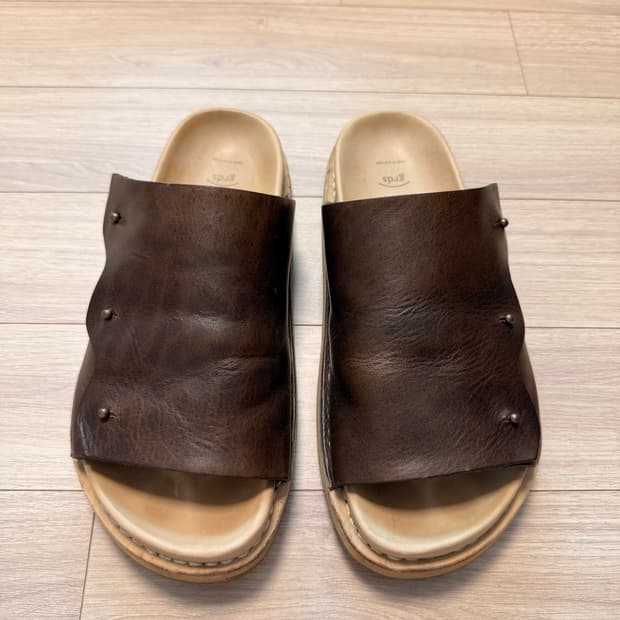 그라더스 슬라이드04 leather chestnut 260