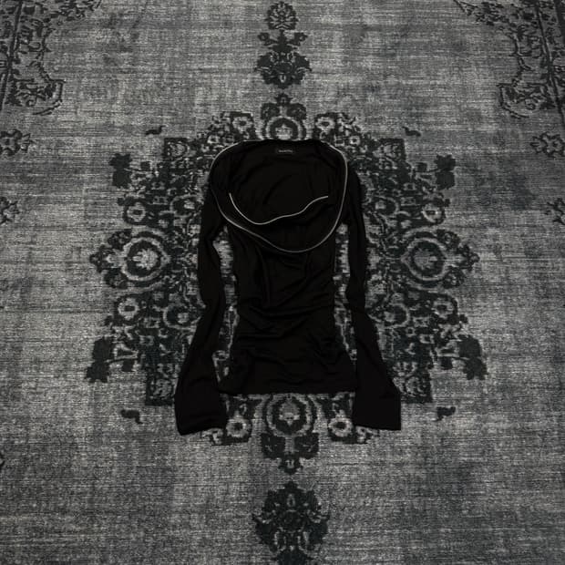 Egoist 00s archive zipper draping cut se