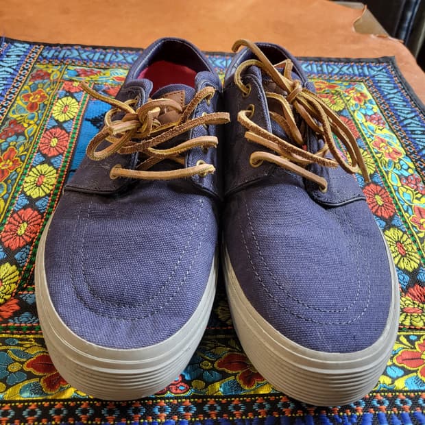 폴로랄프로렌 팩슨 로우 캔버스 스니커즈