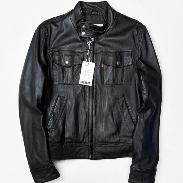 리바이스 00's 우먼스 숏 양가죽 자켓 PN5535   