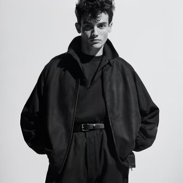 25ss Nubuck Leather Rib Blouson